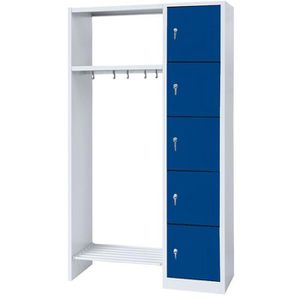 Produktbild für Schließfachschrank Lüllmann 525511, blau
