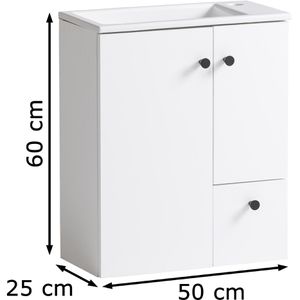 Produktbild für Waschtisch Schildmeyer Lugo, hängend, weiß