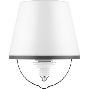 Tischlampe REV-Ritter Lamprusco, Flaschenlampe, weiß mit LED