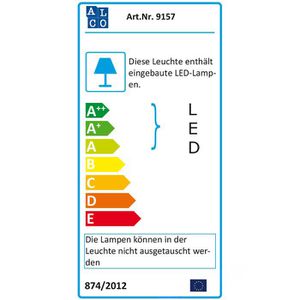 Produktbild für Schreibtischlampe Alco 9157, silber, LED, dimmbar