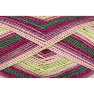 Produktbild für Häkelgarn Gründl Big Mamma print, malve/limette/nude/graugrün