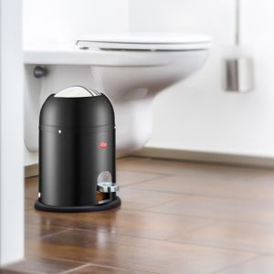 Produktbild für Mülleimer Wesco Minimaster 180112-73, schwarz matt