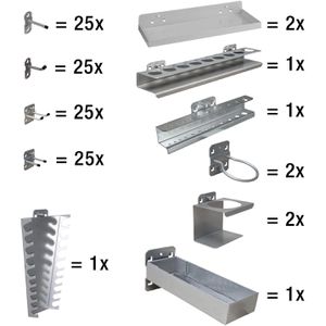 Werkzeughalter ADB 23239, für Lochwand