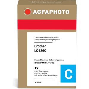 Produktbild für Tinte AgfaPhoto für Brother LC-426C, cyan