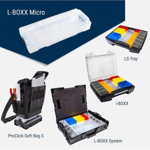 Produktbild für Sortimentskasten Bosch-Sortimo L-Boxx Micro, 3 Stück