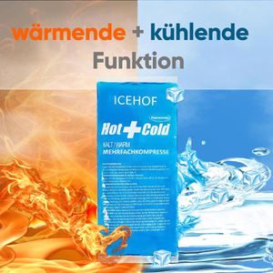 Produktbild für Kühlkompresse ICEHOF Kühlpad, mit Hülle