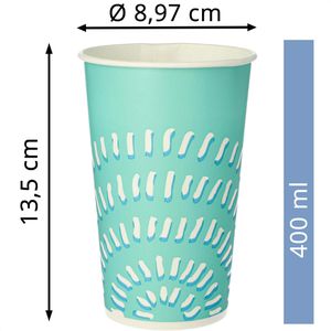 Produktbild für Trinkbecher Papstar 14778, türkis