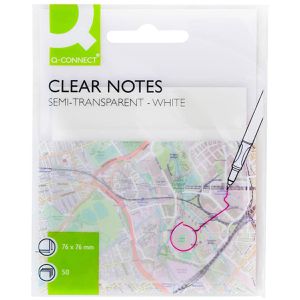 Haftnotizen Q-Connect KF10370, transparent