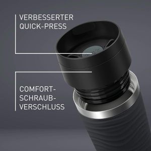 Produktbild für Thermobecher Emsa Travel Mug Waves Grande, schwarz