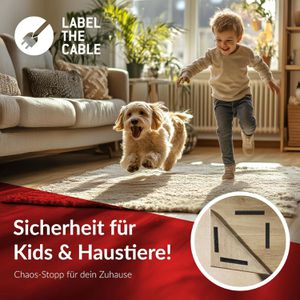 Produktbild für Klettband Label-the-cable Easy Tape Strap, schwarz
