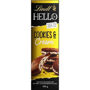Tafelschokolade Lindt HELLO Cookies & Cream