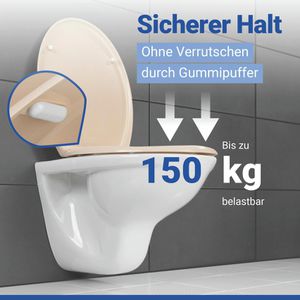 Produktbild für WC-Sitz Wenko Ottana 18760100, oval, aus Duroplast
