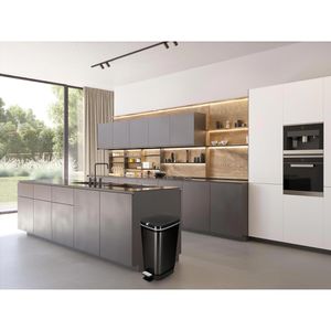 Produktbild für Mülleimer Curver KIS Chic Bin Style, schwarz