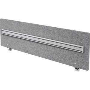 Tischtrennwand Hammerbacher Basic, grau