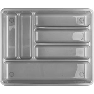 Produktbild für Besteckkasten Rotho Basic, anthrazit, aus Kunststoff