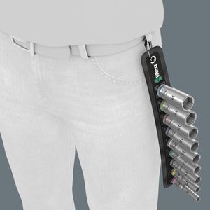Produktbild für Steckschlüssel Wera Belt B Deep 1, 9-teilig