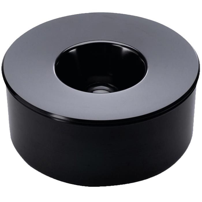 Durable Aschenbecher Kulan, aus Kunststoff, Tischascher, 13 cm Durchmesser,  schwarz – Böttcher AG