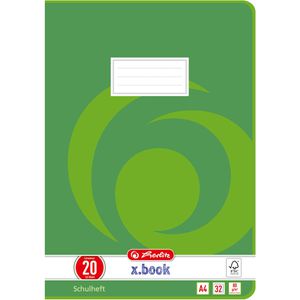 Produktbild für Schulheft Herlitz 340208 x-book, ab 1. Klasse, A4
