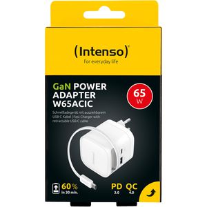 Produktbild für USB-Ladegerät Intenso Power Adapter W65ACIC GaN, 65 Watt