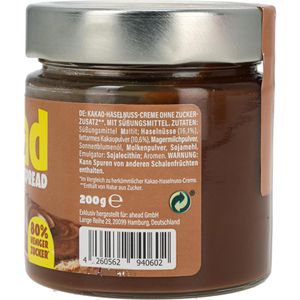 Produktbild für Schokocreme ahead No Added Sugar Spread, Crazy Hazelnut