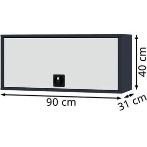 Produktbild für Werkzeugschrank Simplaflex CL9WHSG04, Metall, anthrazit / grau