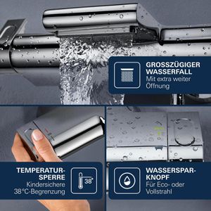 Produktbild für Badewannenarmatur GROHE Grohtherm 2000, 34174001, aus Messing