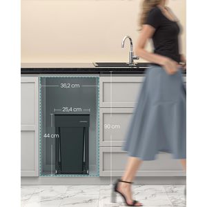 Produktbild für Einbaumülleimer Songmics LTB950B01
