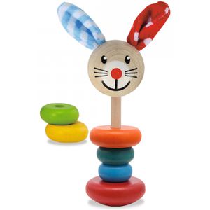 Produktbild für Motorikspielzeug Eichhorn Baby Steckfigur Hase