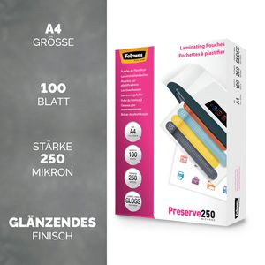 Produktbild für Laminierfolien Fellowes 54018, DIN A4