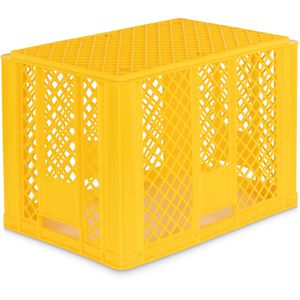 Produktbild für Eurobox Alpha-Paletten gelb, 80 Liter, lebensmittelecht