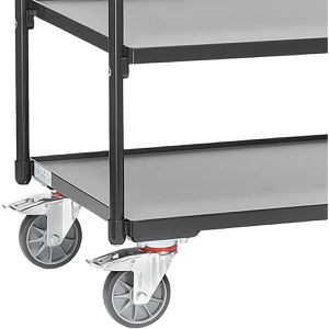 Produktbild für Tischwagen Fetra 2752-7016 Grey Edition, aus Metall &amp; Holz