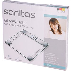 Produktbild für Personenwaage Sanitas SGS 06, silber