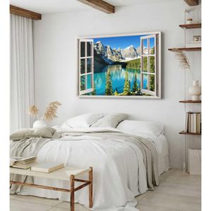 Produktbild für Wandbild Sinus-Art Fensterbild Bergsee, 120 x 80 cm