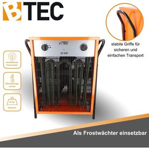 Produktbild für Heizlüfter BTEC 121260, mit 3 Stufen bis 22000 Watt