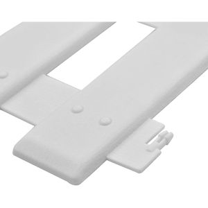 Produktbild für Rasenkante vidaXL 48616, weiß, UV-beständig, flexibel