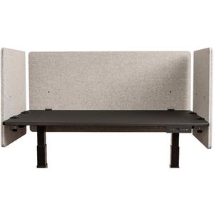Produktbild für Tischtrennwand Luxor RCLM-BP-MG-120, grau