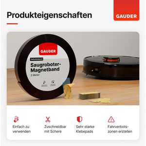 Produktbild für Magnetband Gauder schwarz