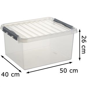 Produktbild für Aufbewahrungsbox Sunware Q-Line Box 78500609, 36L
