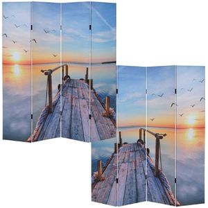 Produktbild für Paravent Mendler T234 Sonnenuntergang innen 4-tlg.