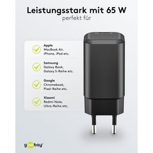 Produktbild für USB-Ladegerät Goobay Nano 79155, 65 Watt