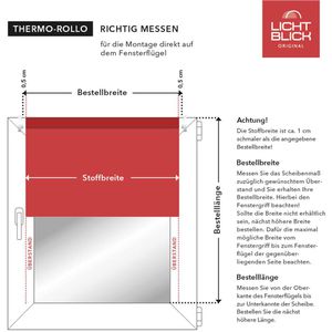 Produktbild für Rollo Lichtblick Klemmfix, verdunkelnd, blau