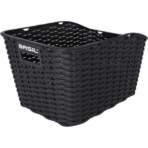 Fahrradkorb Basil Weave WP, schwarz, Kunststoff, 20 Liter