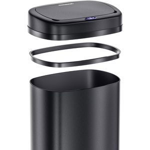 Produktbild für Mülleimer Monzana 109906, Sensor, schwarz