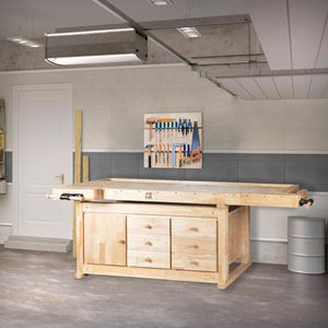 Produktbild für Hobelbank Holzmann WB210C, aus Holz