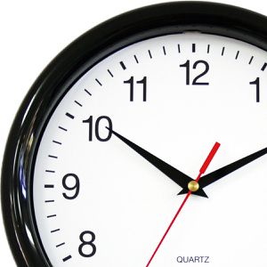 Produktbild für Wanduhr Eurotime 82222, Kunststoff, analog, Quarzuhr