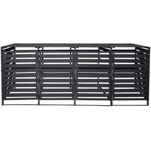 Produktbild für Mülltonnenbox Mendler HWC-H62, Holz