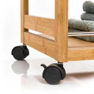 Produktbild für Badregal Zeller 13591, aus Holz, braun