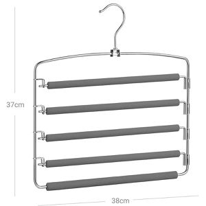Produktbild für Hosenbügel Songmics CRI041GY, aus Metall