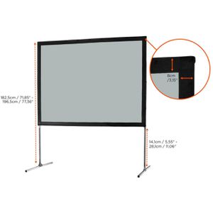 Produktbild für Beamer-Leinwand Celexon Faltrahmen Mobil Expert