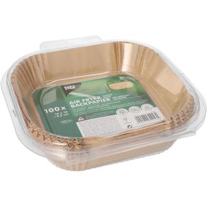 Backpapier Papstar für Heißluftfritteusen, 16 x 16 cm